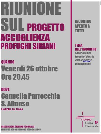 Progetto Siriani | aggiornamento