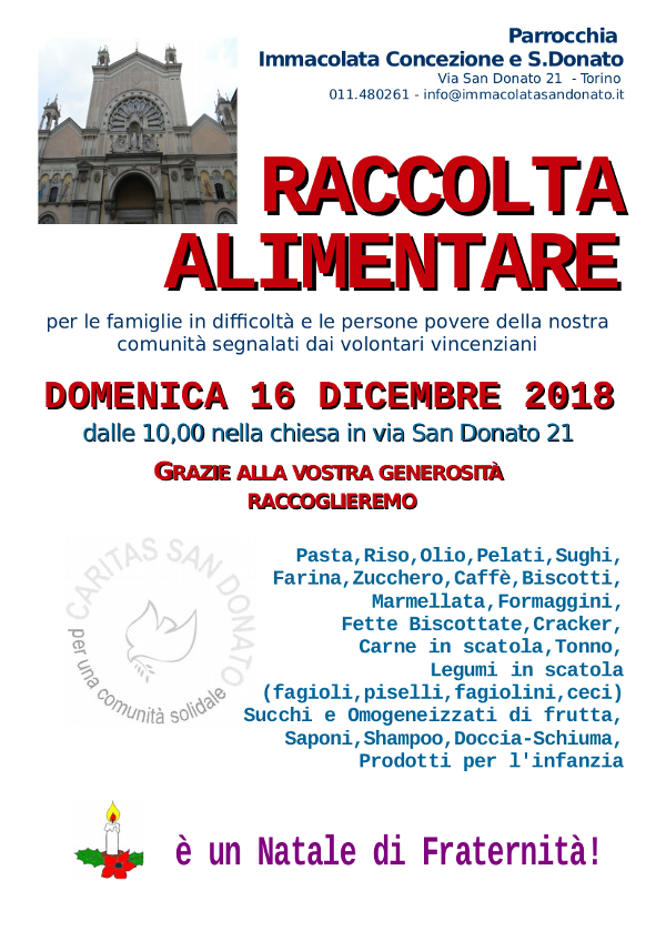 16122018 raccoltalimentare