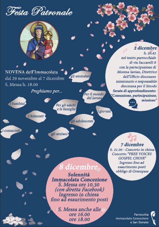 Locandina Immacolata 2021